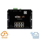 WI-TEK WI-PCES310GF-F Switch PoE Industrial 802.3af/at/bt 145 W 8 puertos GE PoE + 2 SFP Uplink) Gestionable en la nube WiTek